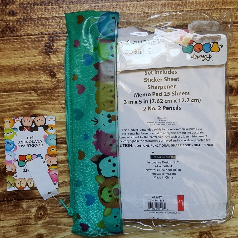 Disney Tsum Tsum Kids Stationery Set Memo Sticky Notes Sticker Erasers Stickers - Picture 7 of 11